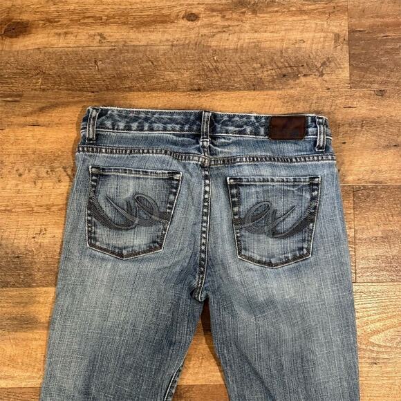 Express Mia Boot Leg Jeans Y2K Sz 8 30x31 Horse Cowgirl Western Minimalist READ - Picture 4 of 15